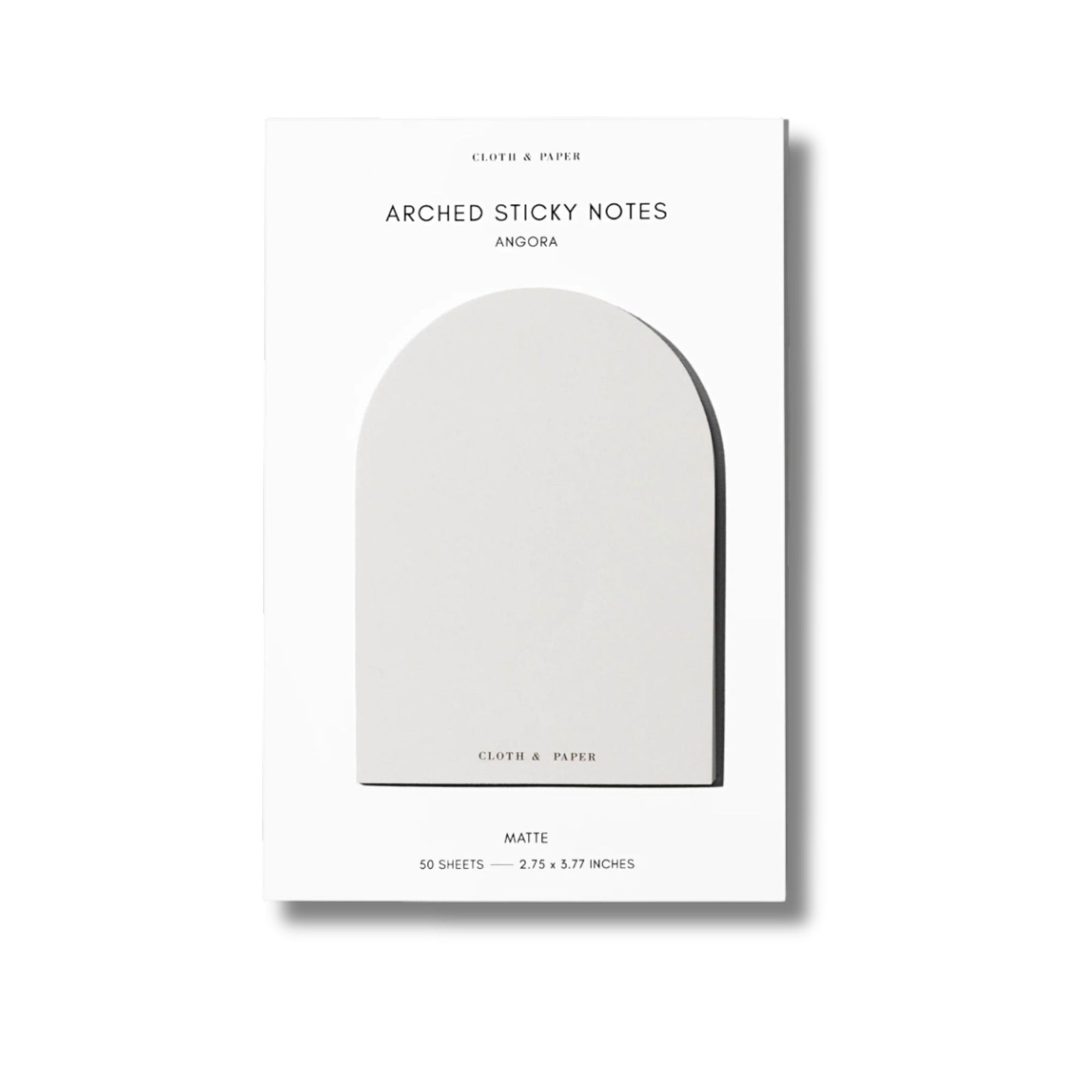White Arched Sticky Notes
