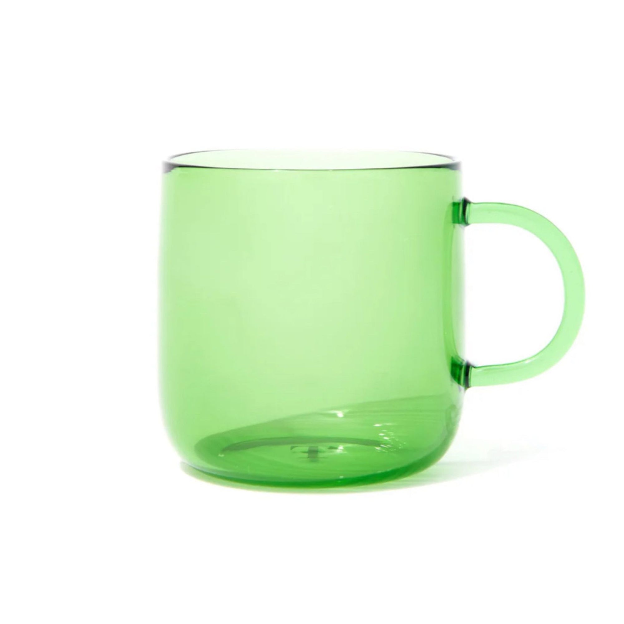 Green Colorful Glass Mug