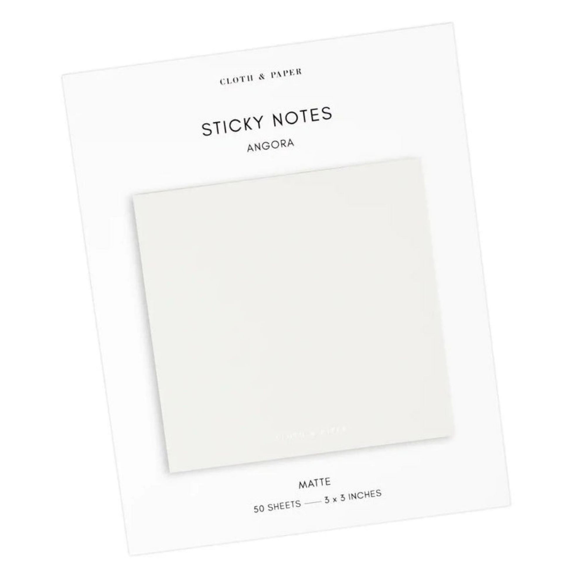 Note Neutrality Sticky Notes - White