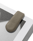 Magnetic Leather Clip - Taupe