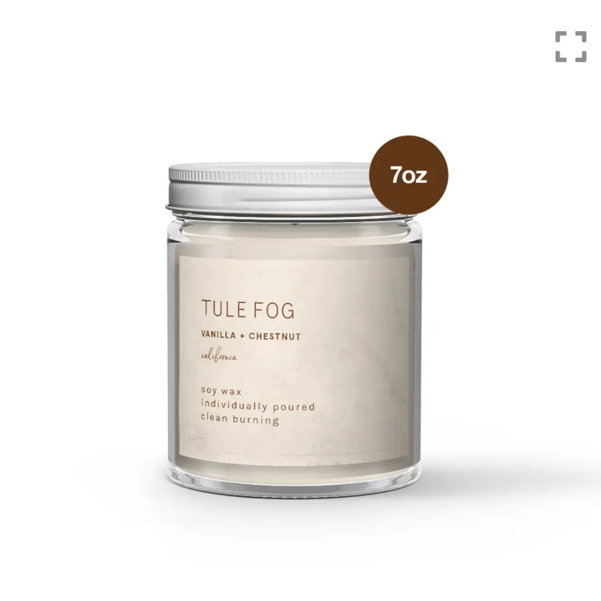 Vanilla + Chestnut Soy Wax Candle