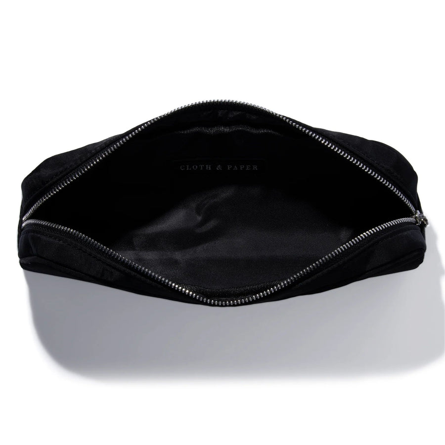 Black Nylon Zip Pouch