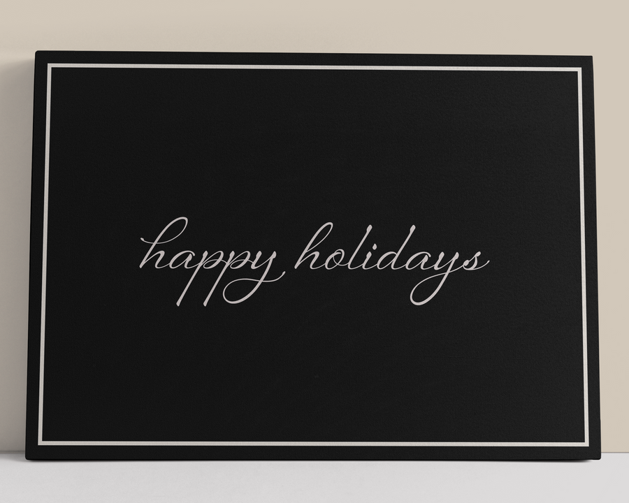 Happy Holidays (Black)