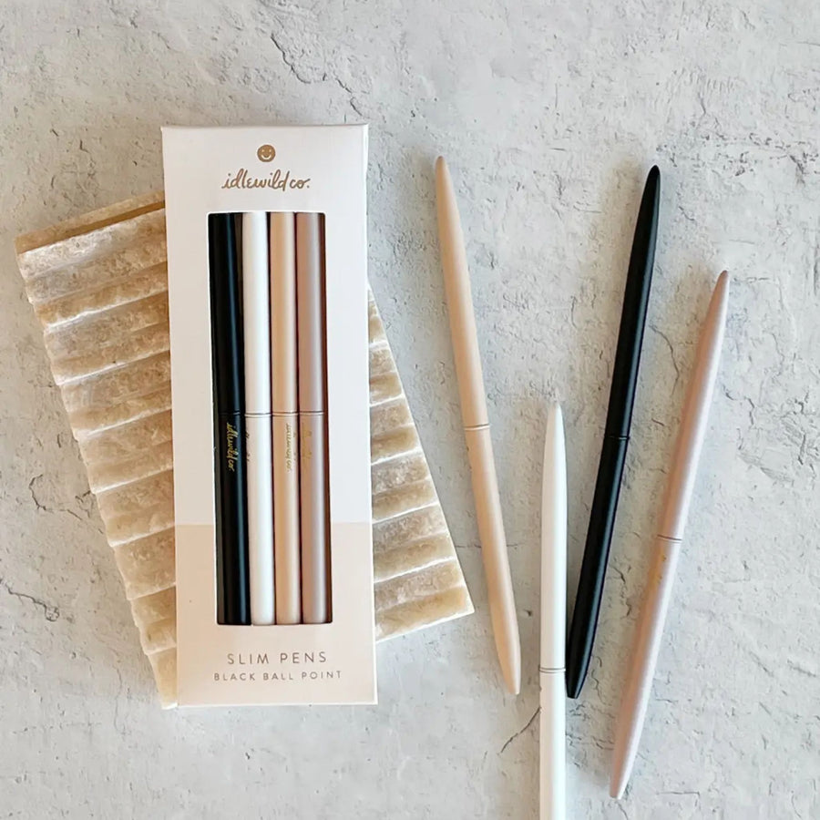 Neutral Matte Slim Pen Collection (set of 4)